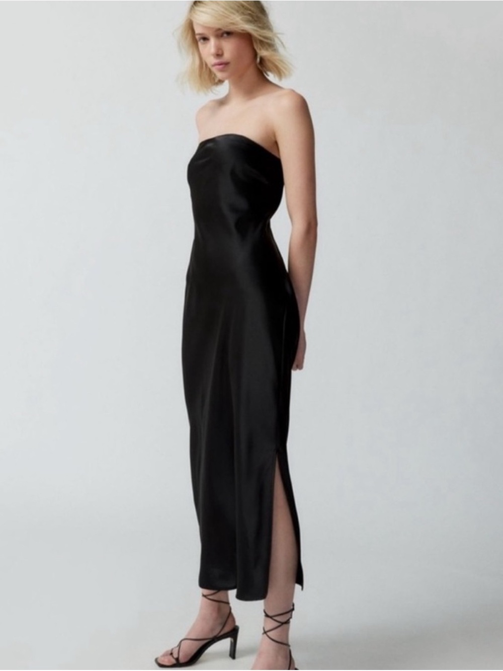 Urban Outfitters Strapless Black Gown